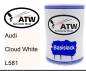 Preview: Audi, Cloud White, L581: 500ml Lackdose, von ATW Autoteile West.